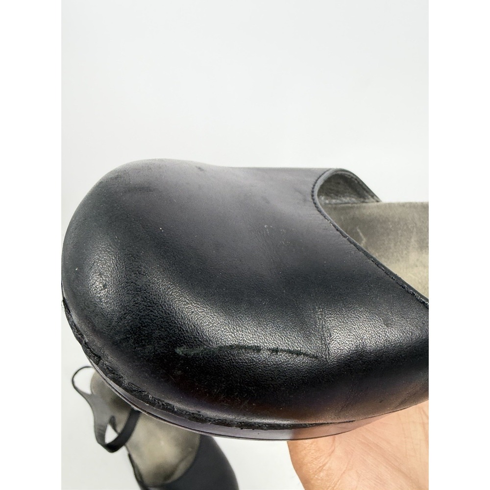 Dansko Sam Black Leather Closed Toe Mary Jane Women's Clog Size 40 EU/9.5-10 US - Picture 8 of 10